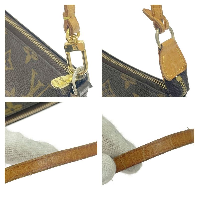 Louis Vuitton Monogram Pochette and Accessoire Pouch Brown — view 7