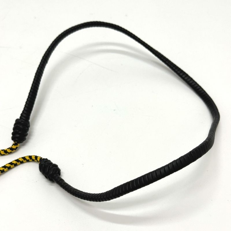 Fendi Necklace FF Vertigo Leather Black — view 5