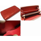 Louis Vuitton Zippy Wallet Long Vernis Pomme D'amour Red Enamel 4 — view 2
