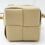 Bottega Veneta Shoulder Cassette Mini Crossbody Bucket Bag Ivory — view 7