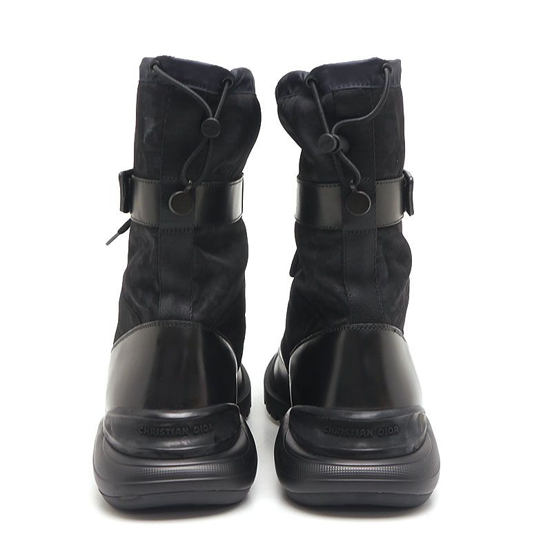 Dior Combat High Top Boots 42 Oblique Black — view 2
