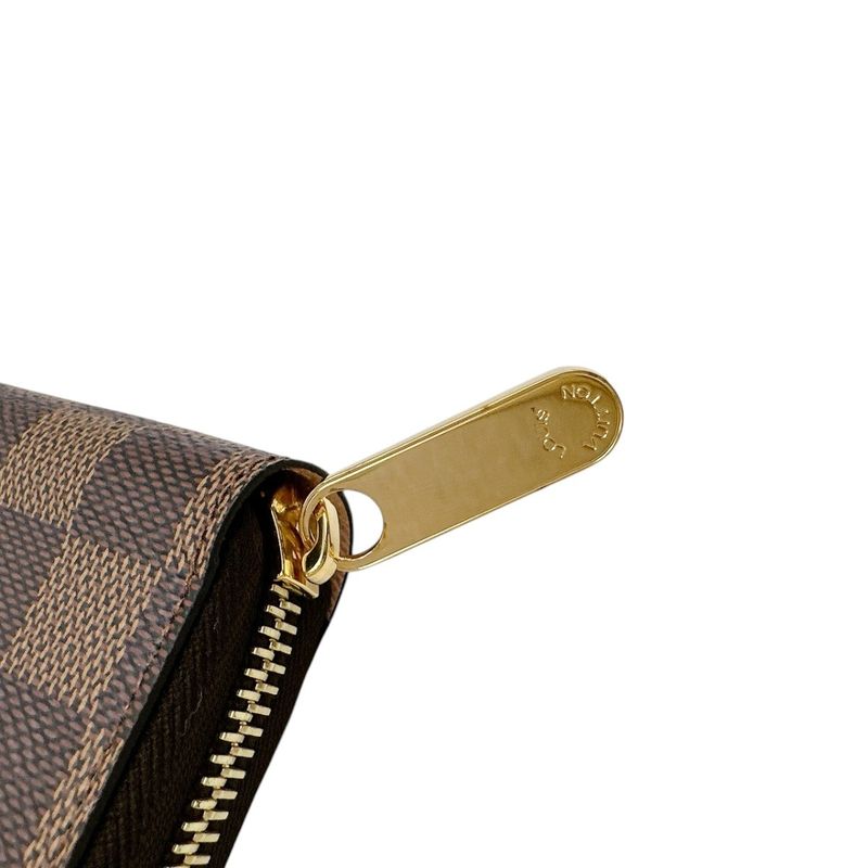 Louis Vuitton Damier Round Long Wallet Zippy — view 9