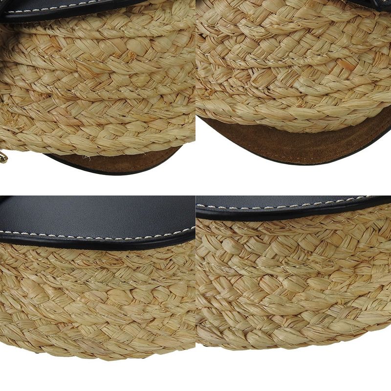 Loewe 329.13 U62 Mini Gate Shoulder Bag Diagonal Pochette Leather Raffia — view 6