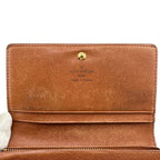 Louis Vuitton Monogram L-shaped Zipper Porte Monnaie Vie Tresor Fold — view 9