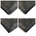 Louis Vuitton Monogram Eclipse Pochette Jules Black Grey Leather — view 3
