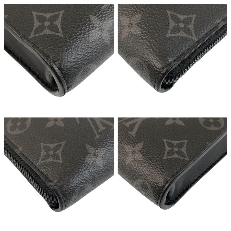 Louis Vuitton Monogram Eclipse Pochette Jules Black Grey Leather — view 3