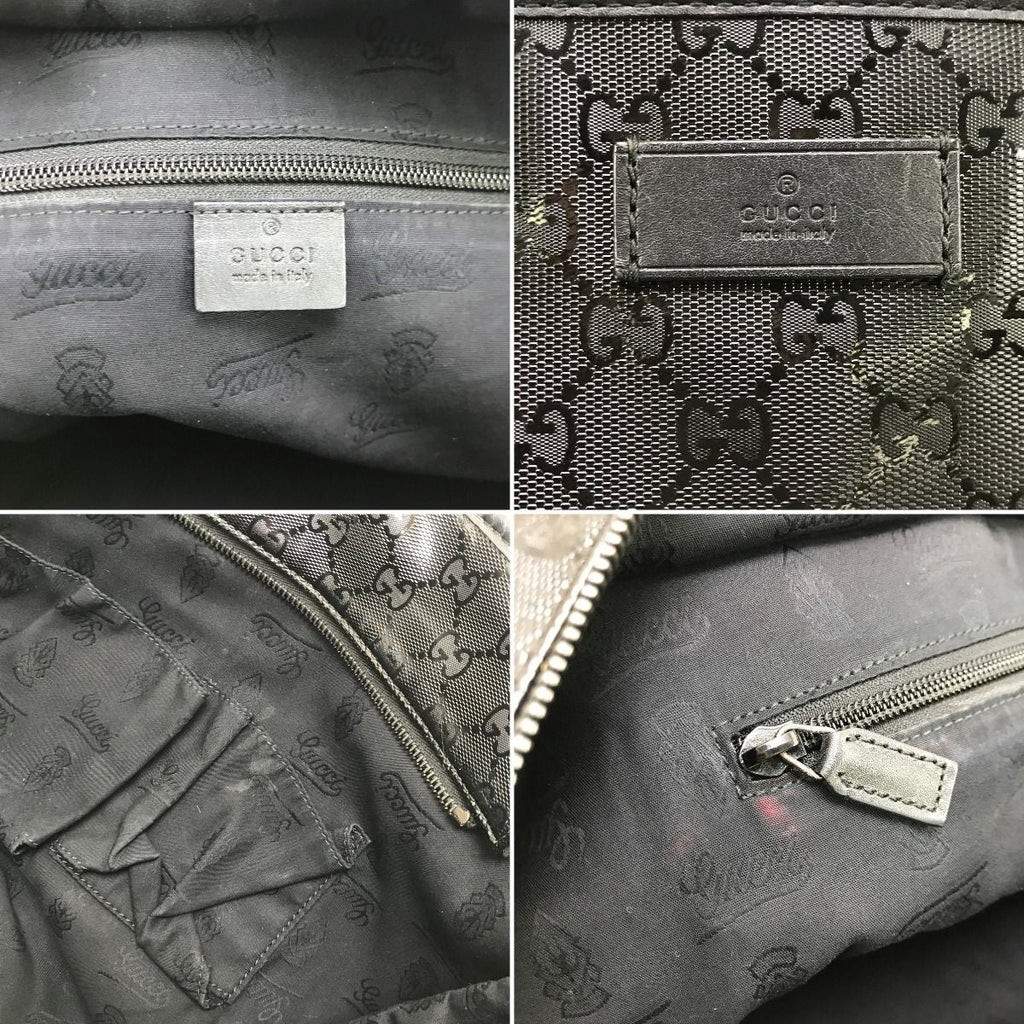 Gucci Tote Bag with Stains Inside Black — view 7