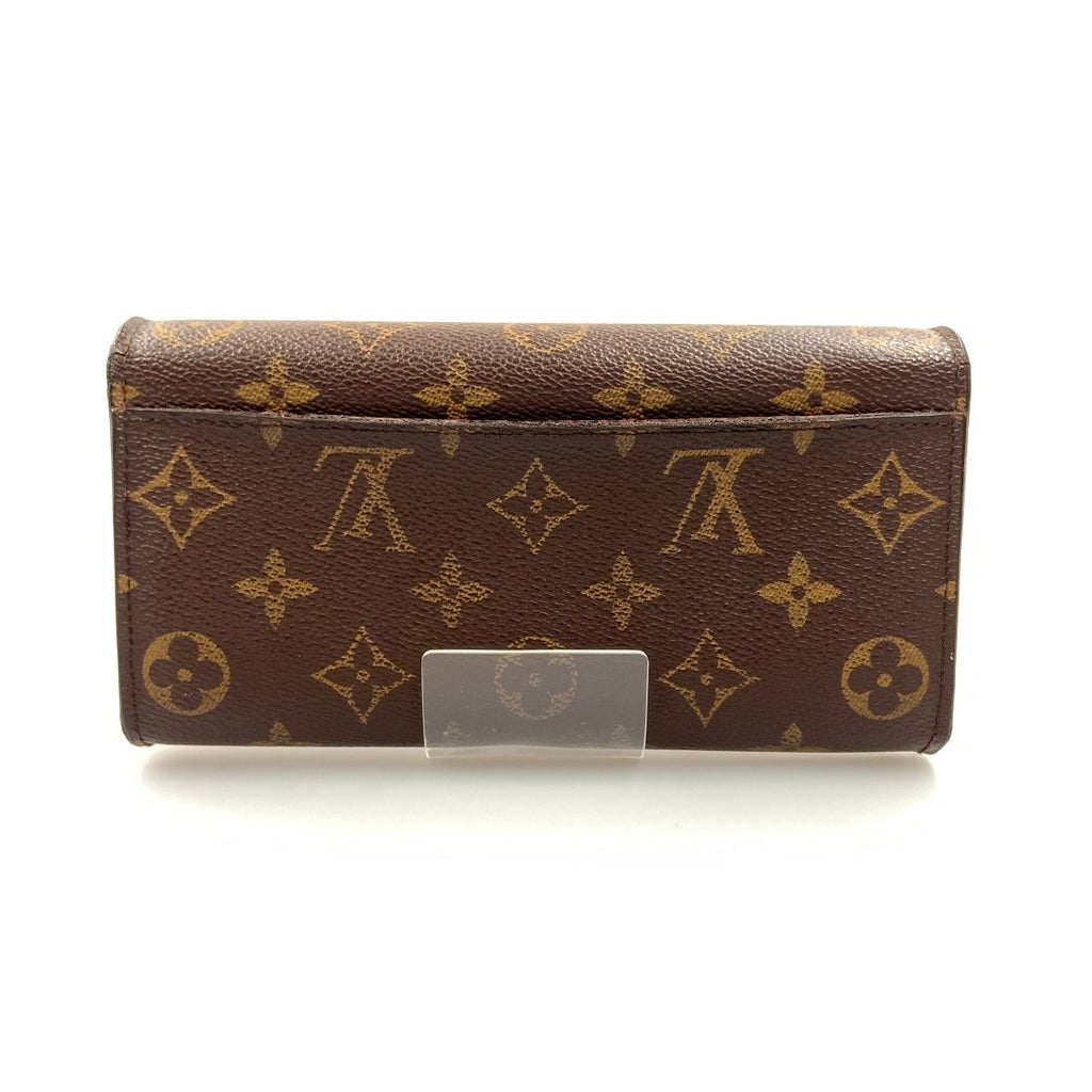 Louis Vuitton Monogram Portefeuille Sara Bifold Long Wallet Brown — view 2