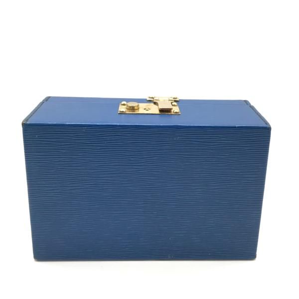 Louis Vuitton Epi Boite Atu Mini Trunk Blue Handbag — view 3