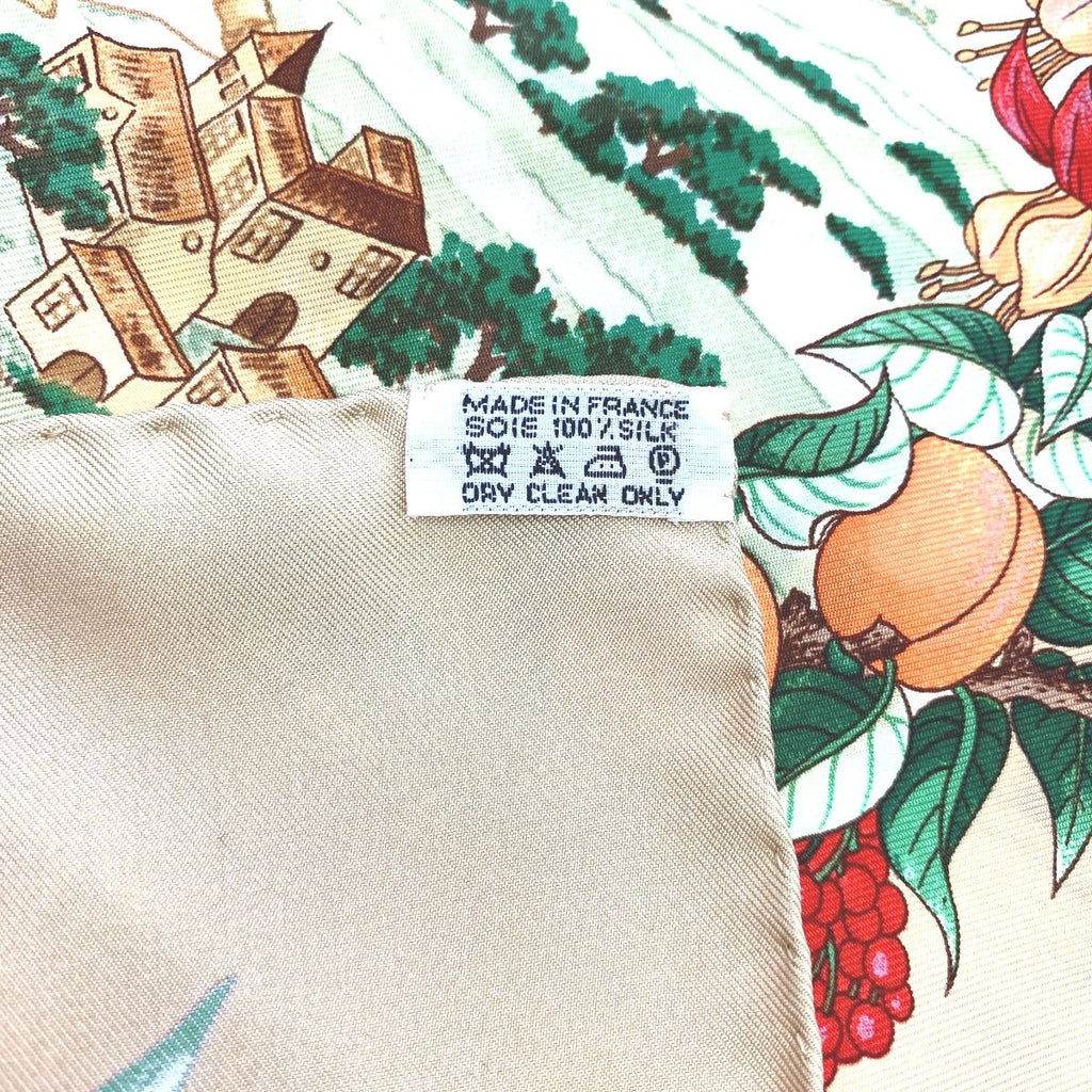 Hermes Silk Scarf Carre 90 au Pays de Cocagne in Paradise — view 5