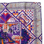 Christian Dior Stole Shawl Scarf Accessories Small Silk Pattern Purple Multicolo — view 2