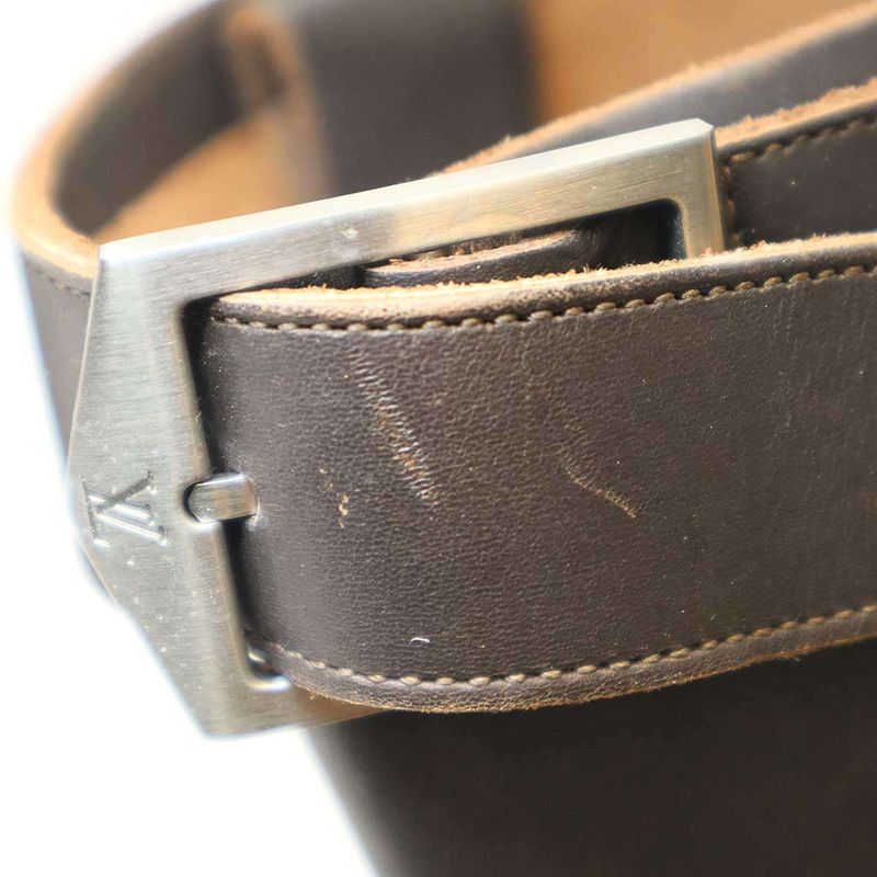 Louis Vuitton Heel Logo Leather Engineer Boots Go0032 Brown 7 — view 9