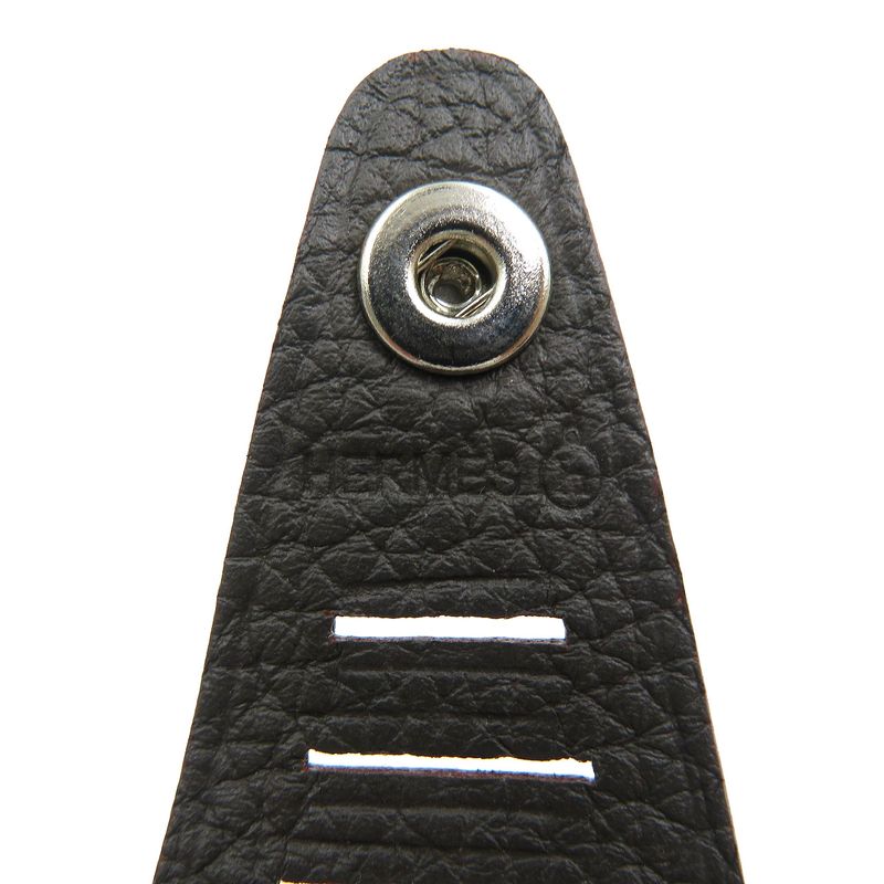 Hermes Petite Ash Bracelet Reversible Vaux Epson Togo Silver Hardware Anemone — view 9
