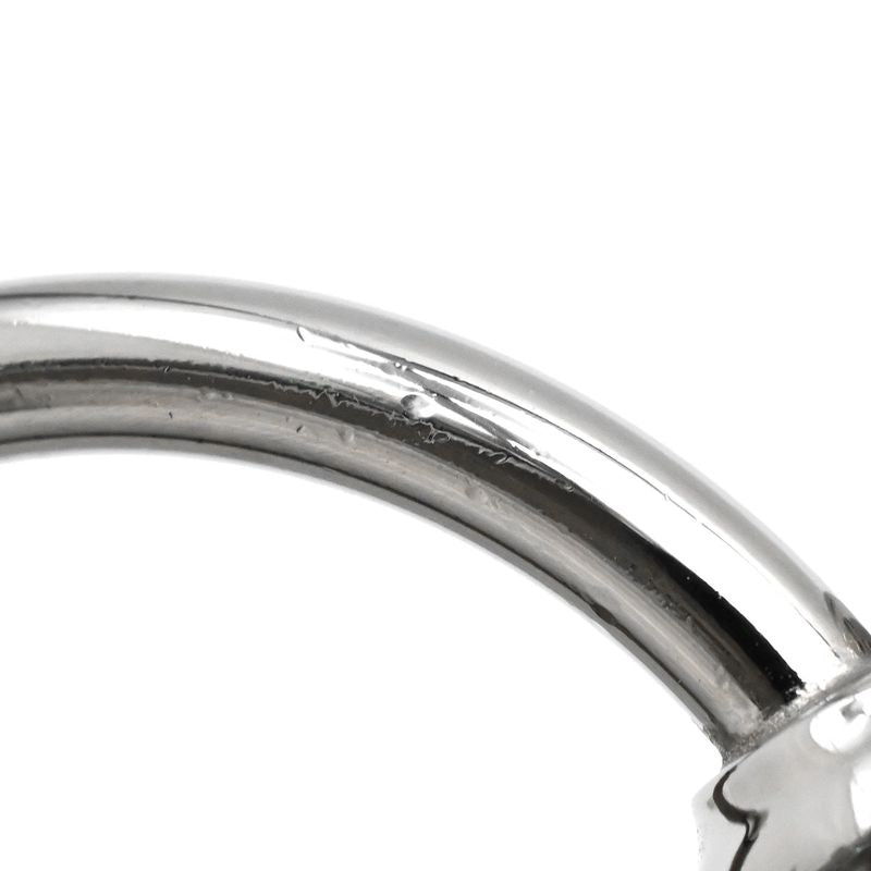 Hermes Earrings Loop Grand Vorsluyft Metal Glaze Etoupe — view 5