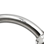Hermes Earrings Loop Grand Vorsluyft Metal Glaze Etoupe — view 5