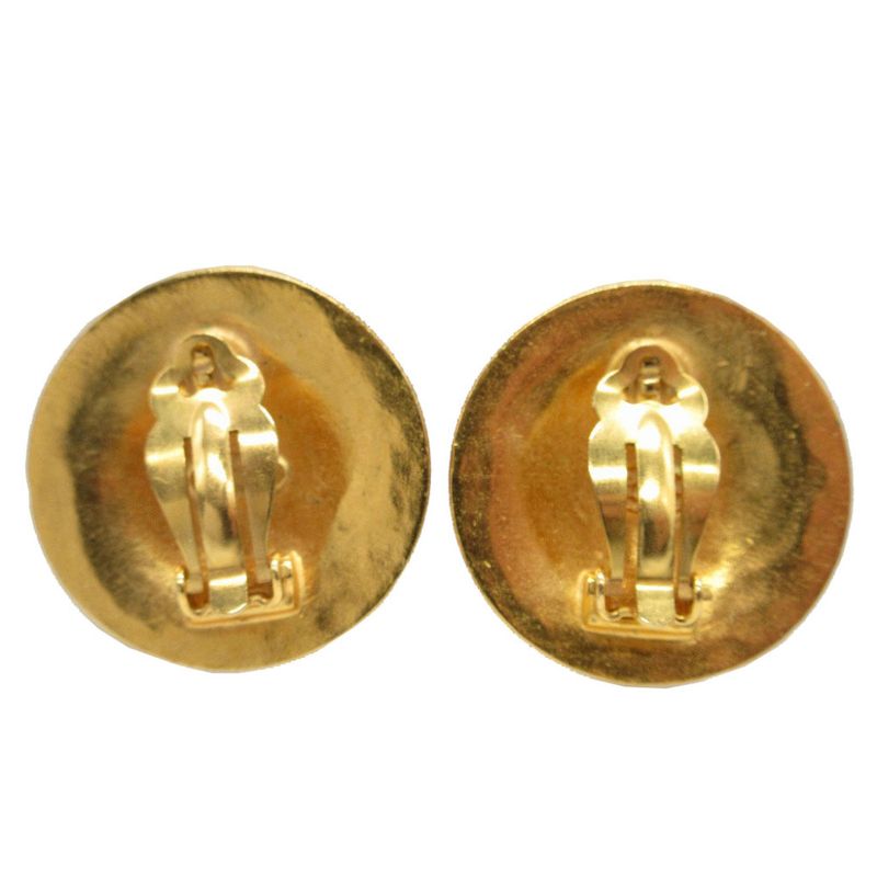 Chanel Coco Mark Lava 94 a Metal Gold Earrings 0168 — view 3