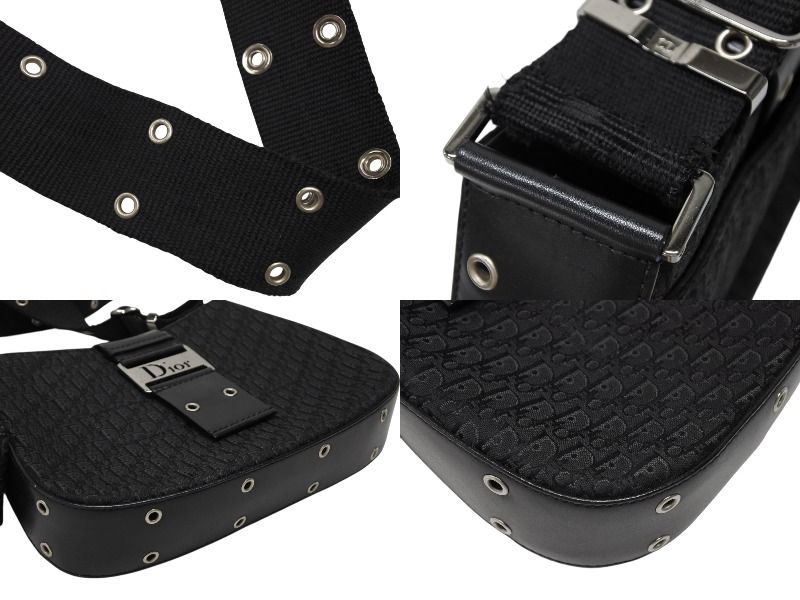Dior Trotter Line Street Chic Shoulder Bag Black — view 5