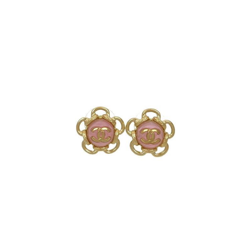 Chanel Coco Mark Flower Motif Earrings Accessories Small 24FB — view 5