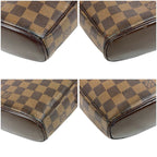 Louis Vuitton Ipanema PM Shoulder Bag Damier Leather Ebene Brown — view 7