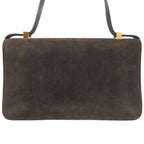 Hermes Ring De Dobris Brown Gold Hardware 00 Vintage Shoulder Bag — view 3