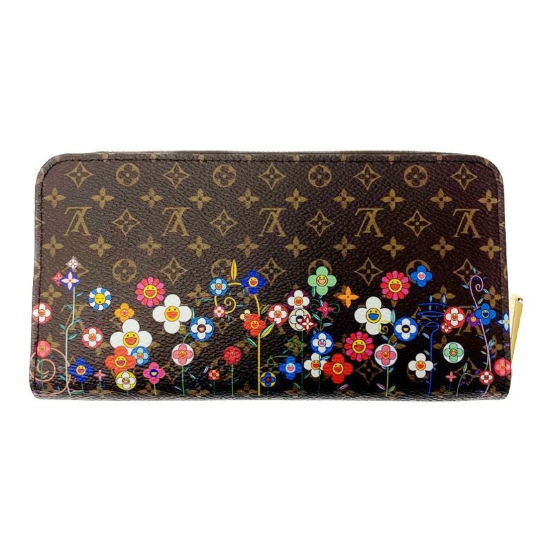 Louis Vuitton Takashi Murakami Zippy Wallet Brown Long — view 5