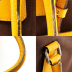 Prada Mini Boston Canvas Brown Tote Bag — view 9
