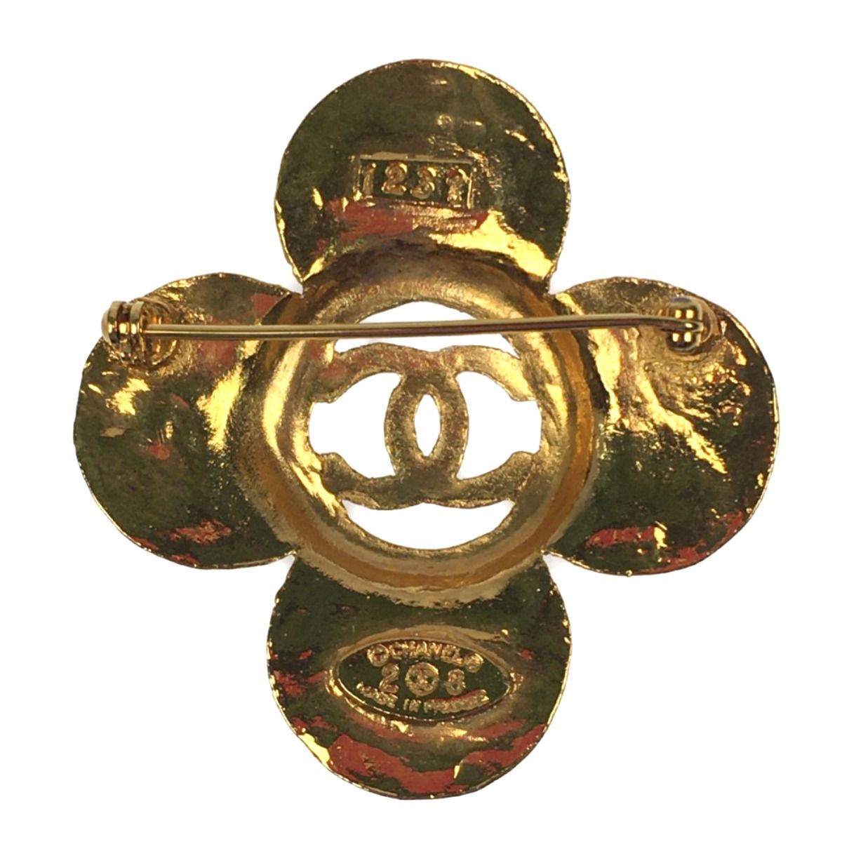 Chanel Brooch Coco Mark Cross Flower — view 3