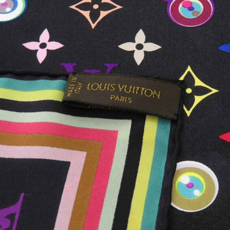 Louis Vuitton I Love Monogram Scarf Multicolor Noir Black — view 2