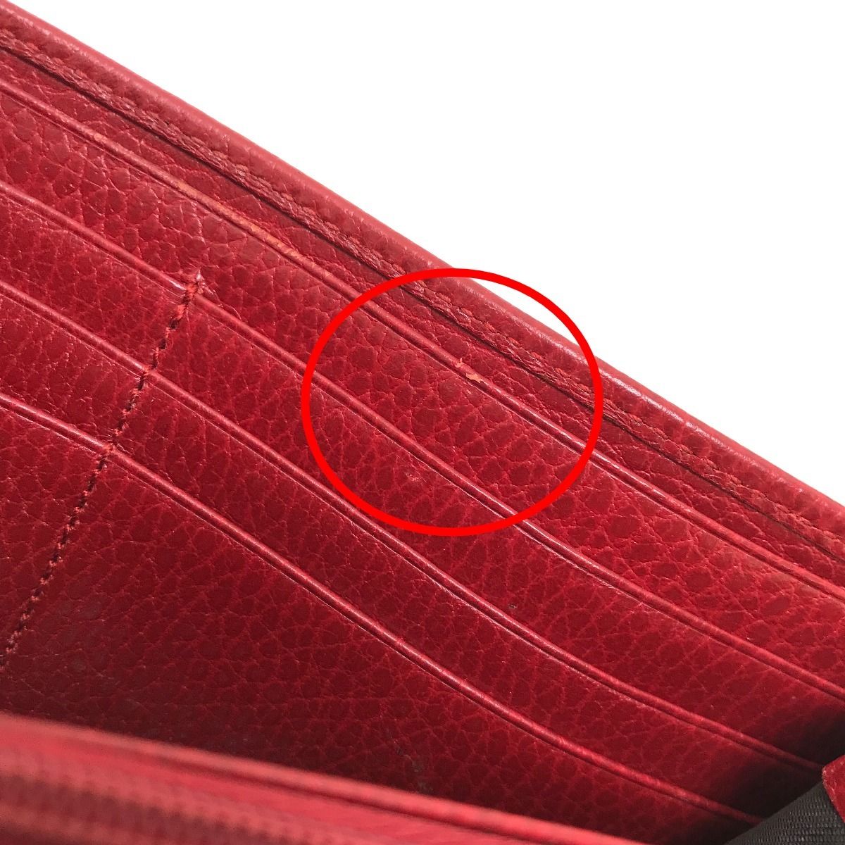 Gucci Long Wallet Double G Continental Red — view 9