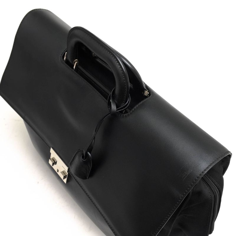 Gucci Bags Briefcase Business Bag Men Leather Black Flap Style — view 5
