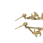 Chanel Vintage Coco Mark Coin Motif Earrings Accessories 15BP — view 4