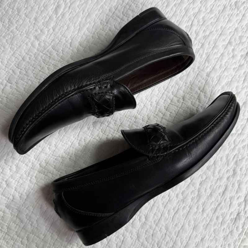 Bottega Veneta Intrecciato Leather Loafer 36 1 2 Black — view 4