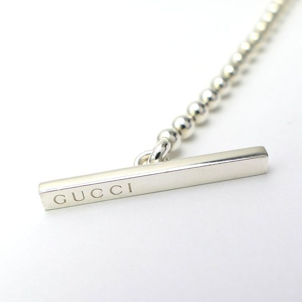Gucci Interlocking G Necklace Silver AG 925 Ball Chain Double — view 8