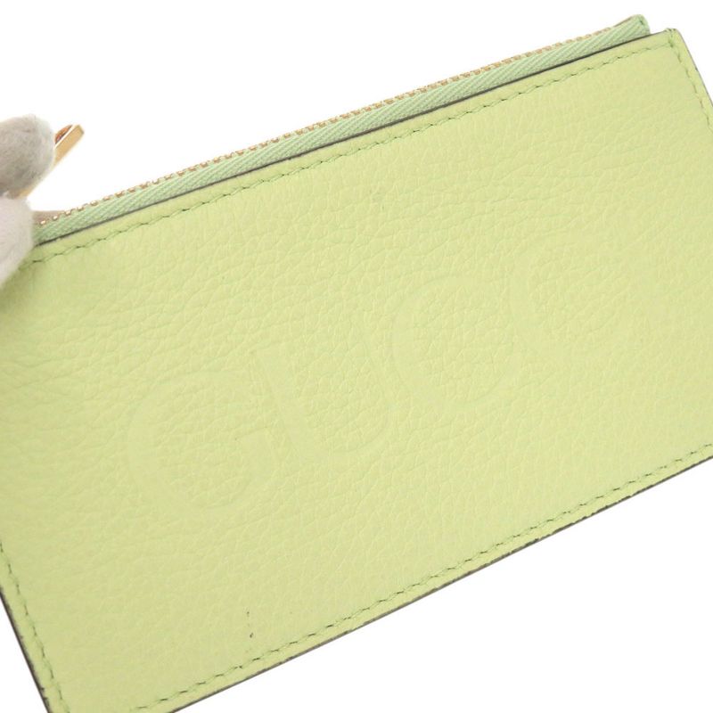 Gucci Logo Leather Green Coin Case Card 0906 — view 8