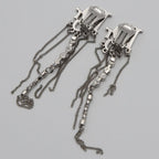 Christian Dior Earrings Logo Rhinestone Accessories With Bag H6928 — view 3