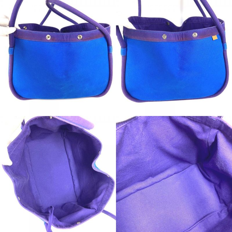 Hermes Handbag Sac Baga GM Canvas Blue — view 8
