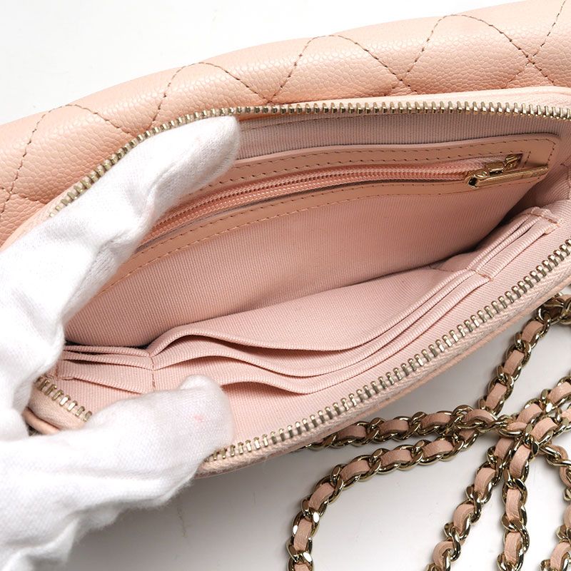 Chanel Chain Shoulder Ap2096 Wallet in Caviar Leather — view 7