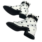 Louis Vuitton Moonlight Line Boots Short Shoes Satin White Black Ankle — view 6