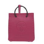 Hermes Sac Oranje Bag Charm Lambskin Rose Mexico Engraved Y Pink Key — view 3
