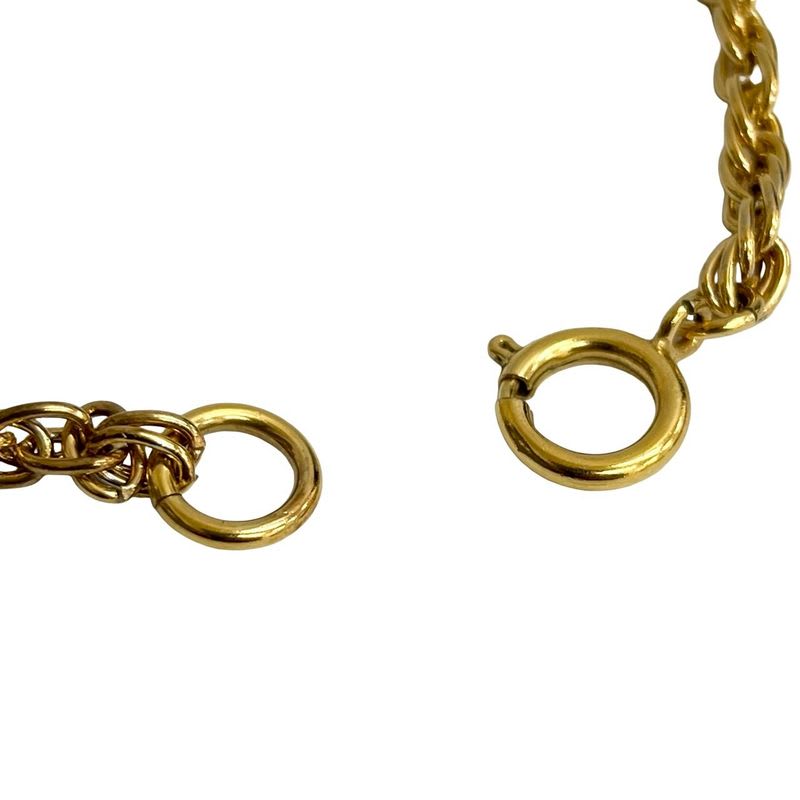 Chanel Quilted Bag Motif GP Chain Necklace Pendant Accessory 95P — view 4