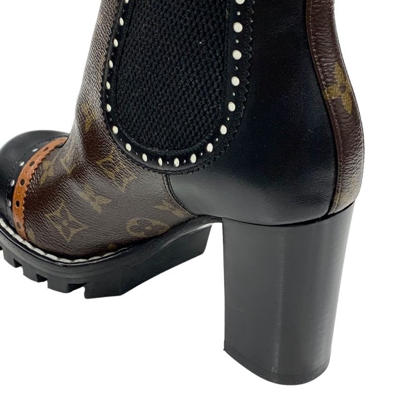 Louis Vuitton Rockabilly Line Monogram Short Boots Ankle Side Gore — view 9