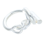 Hermes Croisette Silver Ring 53 12 — view 5
