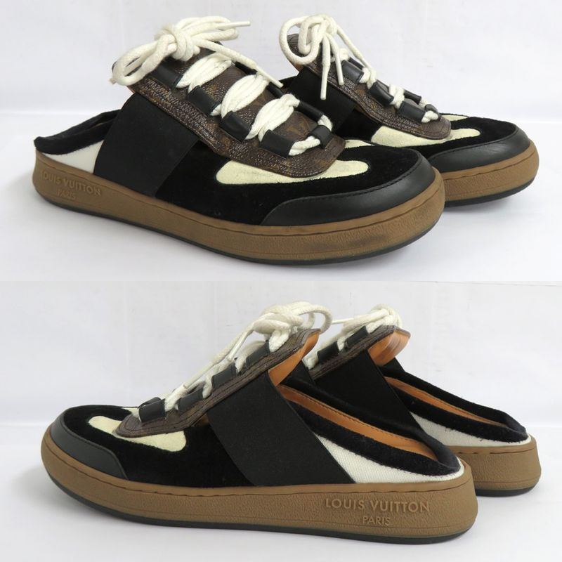 Louis Vuitton Ruth Line Sneakers 1 Abvq8 Monogram 37.5 Noir Black — view 3
