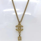 Chanel CC Long Necklace Gold Coco Mark GP A12 — view 5