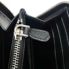 Prada Zip Around Long Wallet Black Leather — view 7