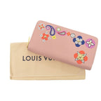 Louis Vuitton Round Zipper Zippy Wallet Epi Leather Pink Long — view 2