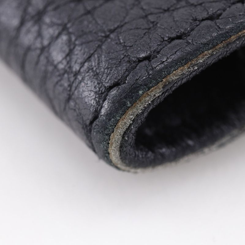 Hermes Dogon Long Taurillon Clemence Black P Wallet — view 7