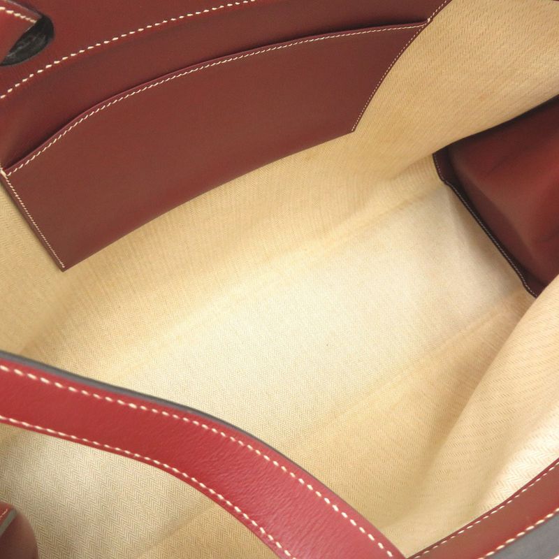 Hermes Museau Clinorin Vaux Chamonix Rouge Ash Tote Bag 1013 — view 5
