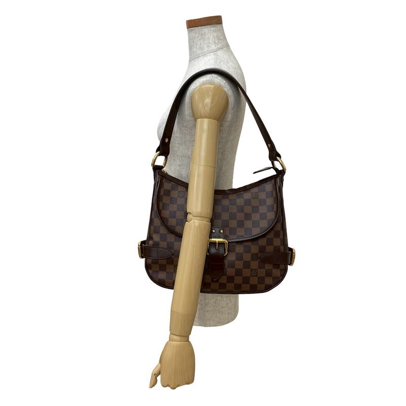 Louis Vuitton Highbury Damier Ebene Leather Semi-One Tote Bag