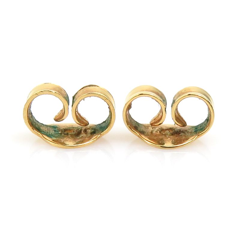 Celine Vintage-Style Gold-Tone and Pearl Earrings — view 8